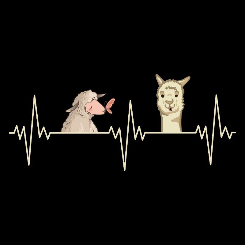 Alpaca Herzschlag Schaf Alpaka Geschenk