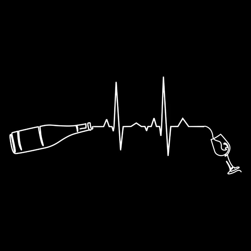 Wine Drinker Heartbeat Wine WineMaker Gift