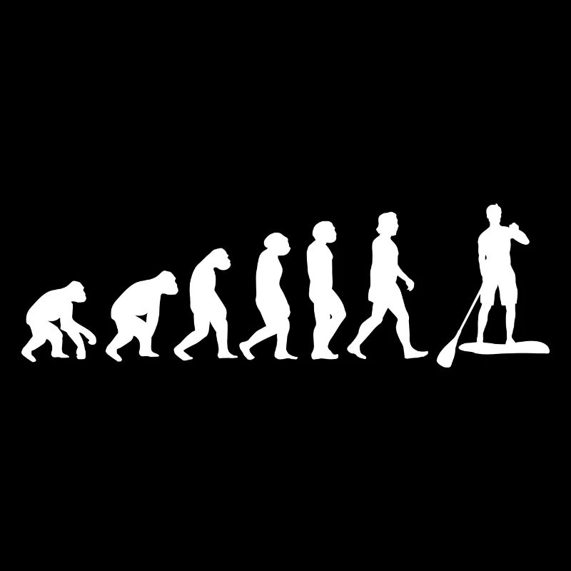 Stand Up Paddle Boarding Evolution der Menschen