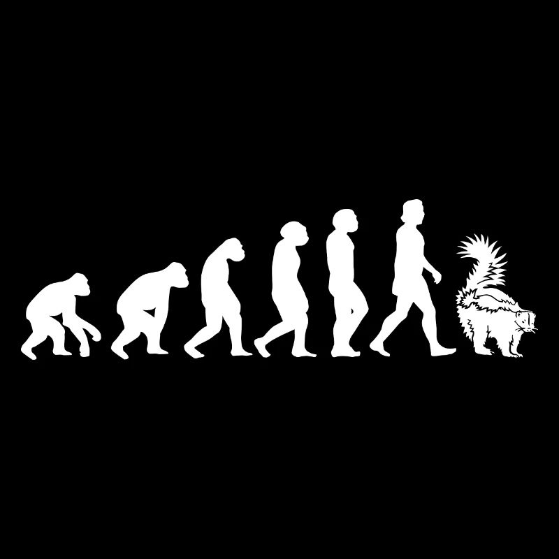 Stinktier Evolution der Menschen Tiere