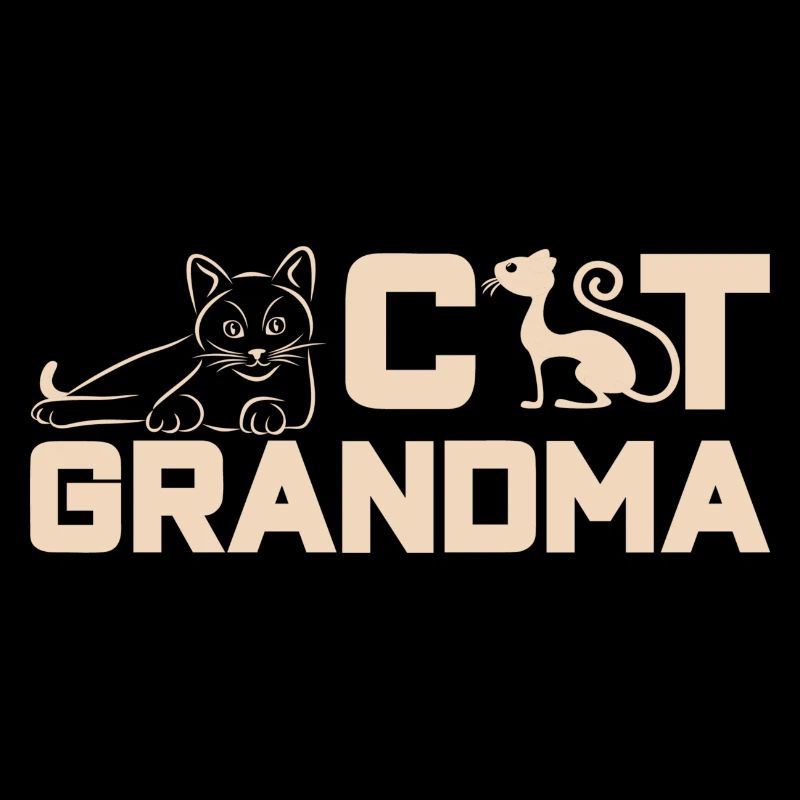 Katzen Mama Katzen Oma Großmutter Mutter Mom Katze