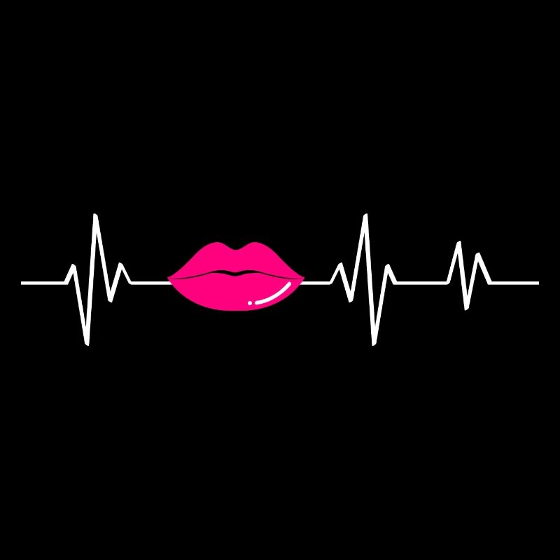 Pink Heartbeat Lips - Gift Idea
