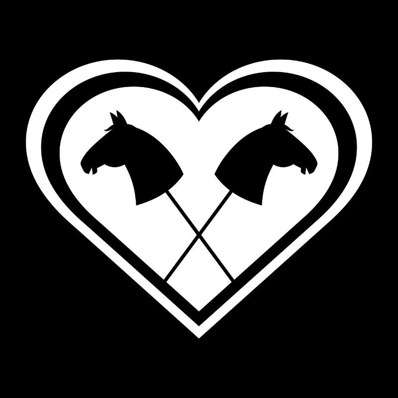 Pferd Herz hobby-horsing Steckenpferd Geschenk