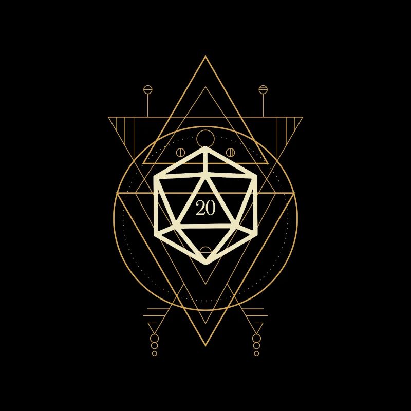 Esoteric Polyhedral D20 Dice Tabletop Rogue