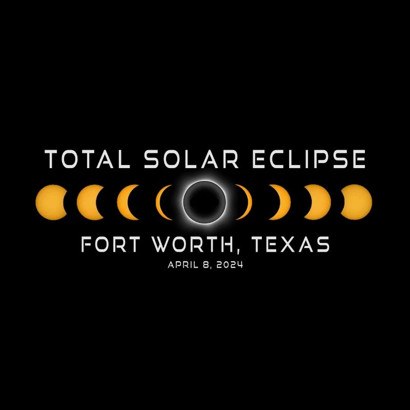 Eclipse de Soleil de Fort Worth au Texas 2024 8 avril