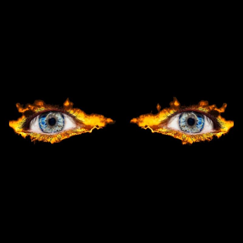 Explosion des yeux de feu