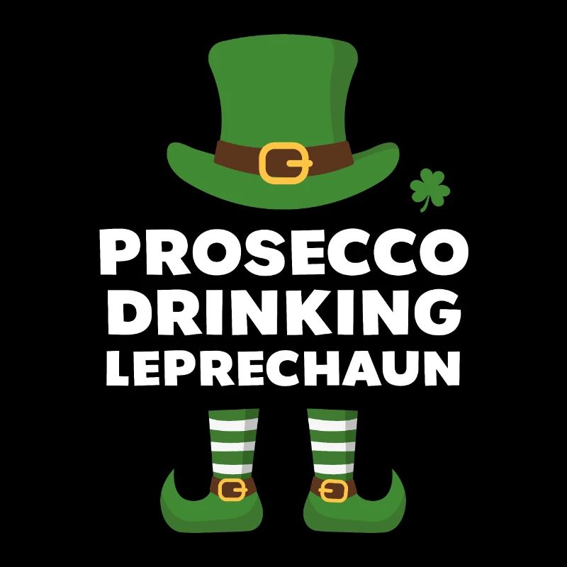 Prosecco Drinking Leprechaun