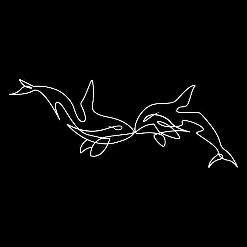 Embrasser les dauphins