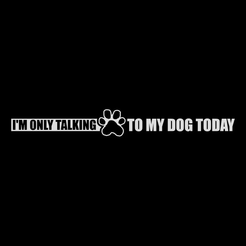 only talking to dog