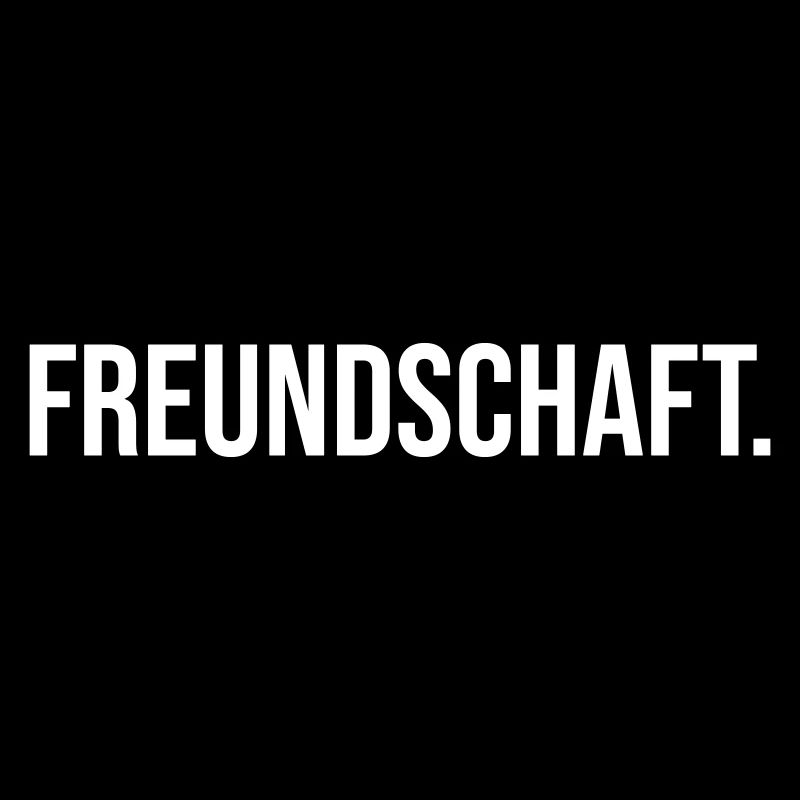 Freundschaft Wort Schwarz weiß Geschenk Idee
