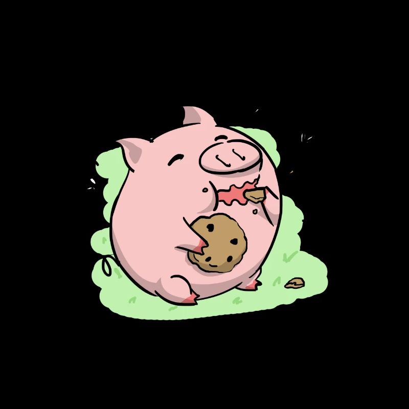 Piggy kawaii biscuit piglet pig