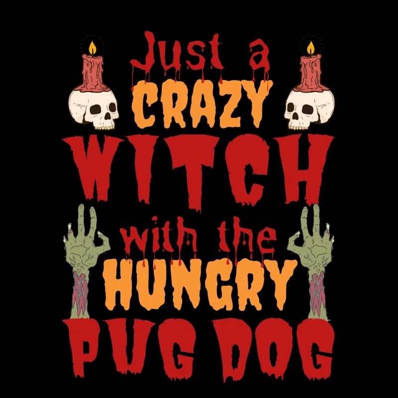 Mops Halloween Kostüm Hund Spruch