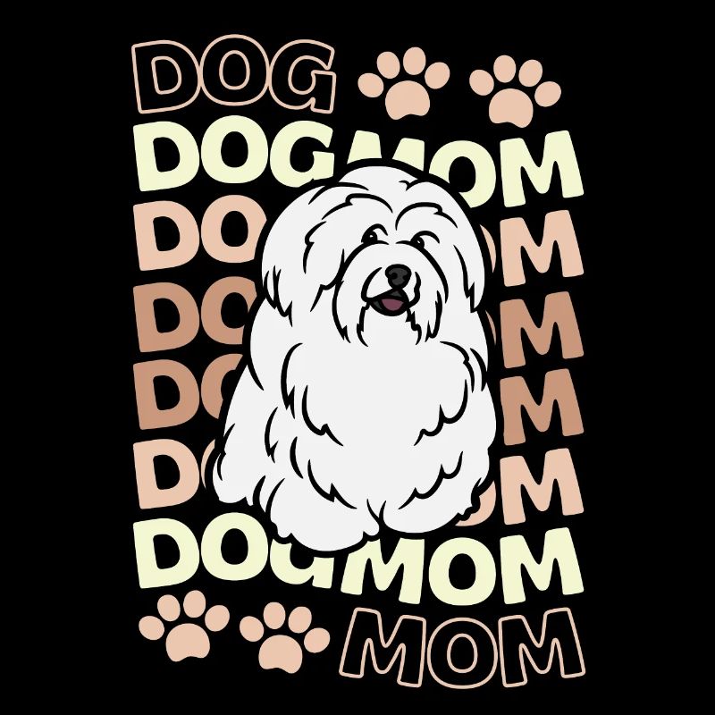 Süßer Coton de Tulear Welpe Kawaii