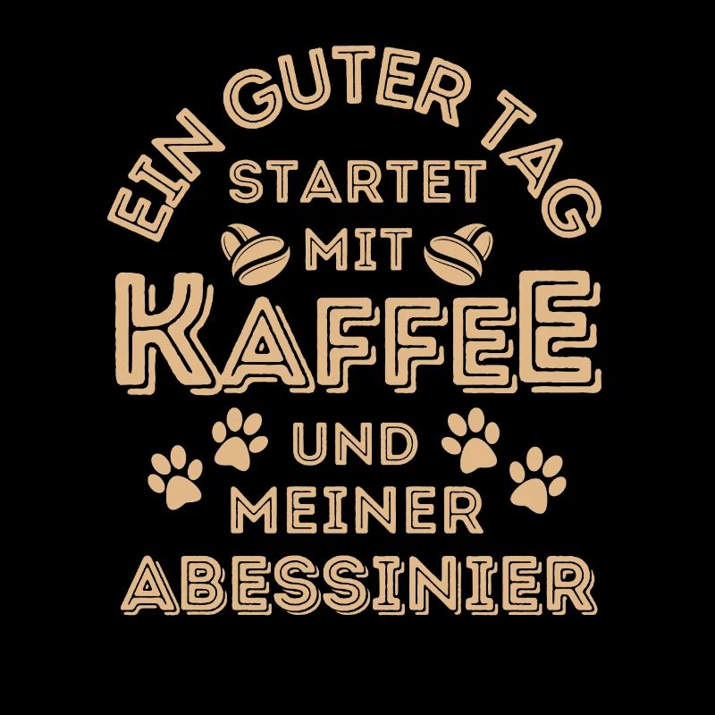 Abessinier Katze Kaffee Cafe