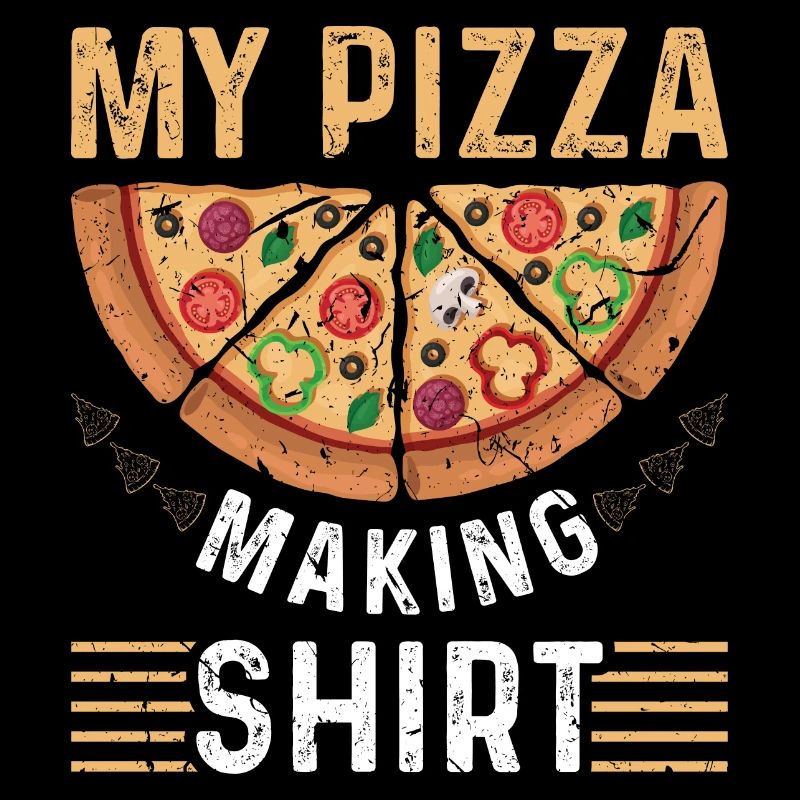 Pizza Bäcker Männer Vintage Pizza