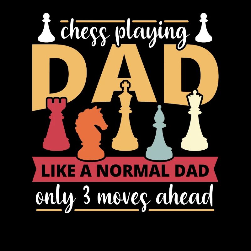 Chess Dad Papa Father Playing Chess