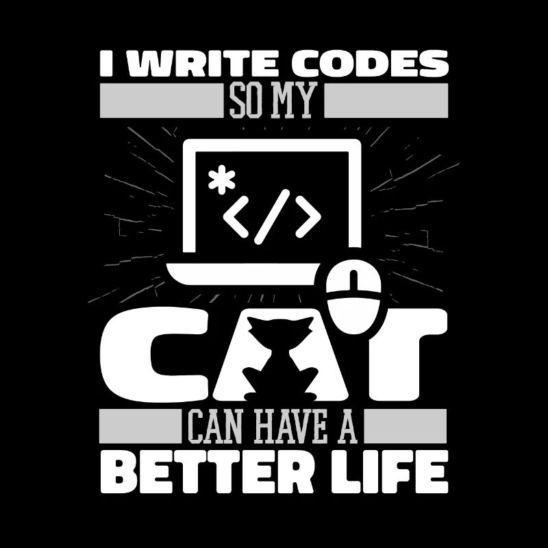 Entwickler Coder Programmierer Katze
