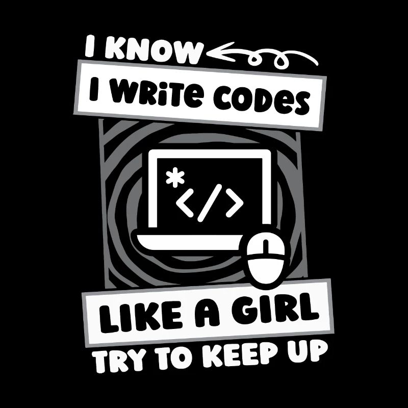 Développeur Coder Programmeur Girl