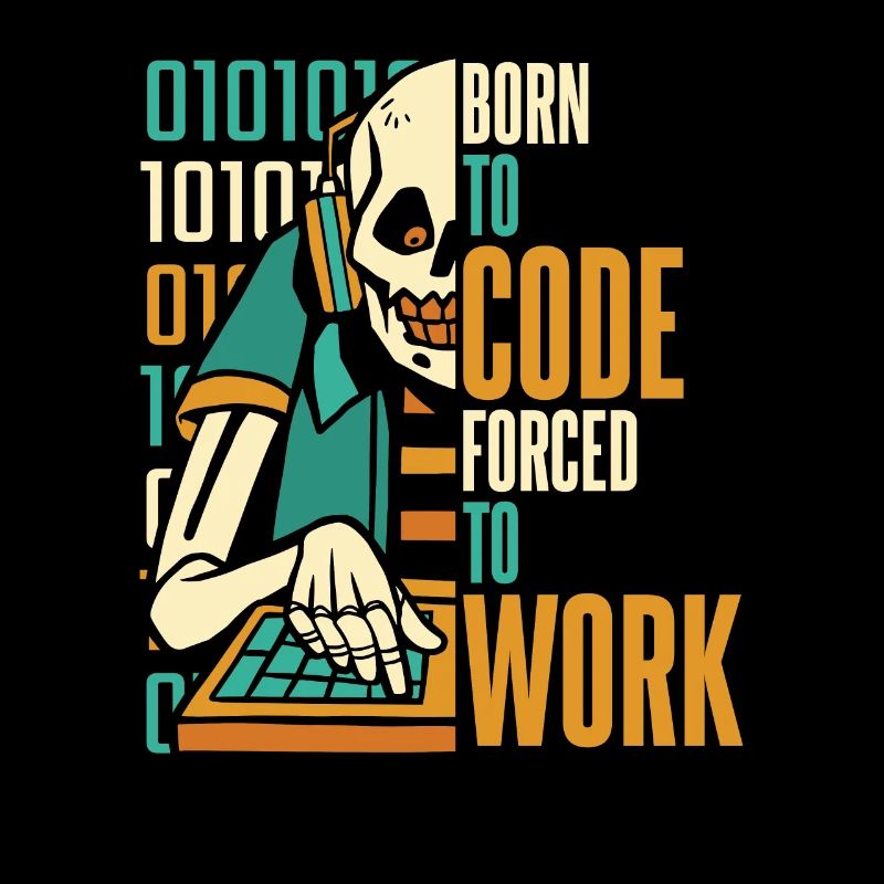 Entwickler Coder Programmierer Schädel