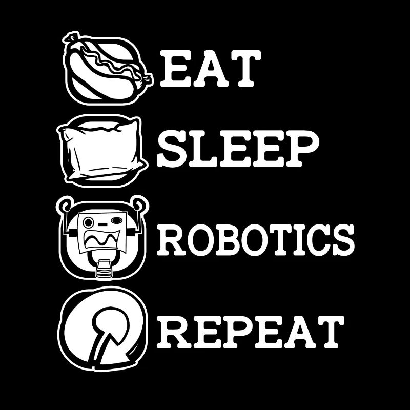 Robotique Ai Robot Manger. en train de dormir robotique. Répéter.