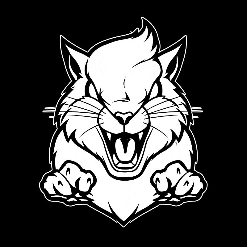 Eichhörnchen Wütend