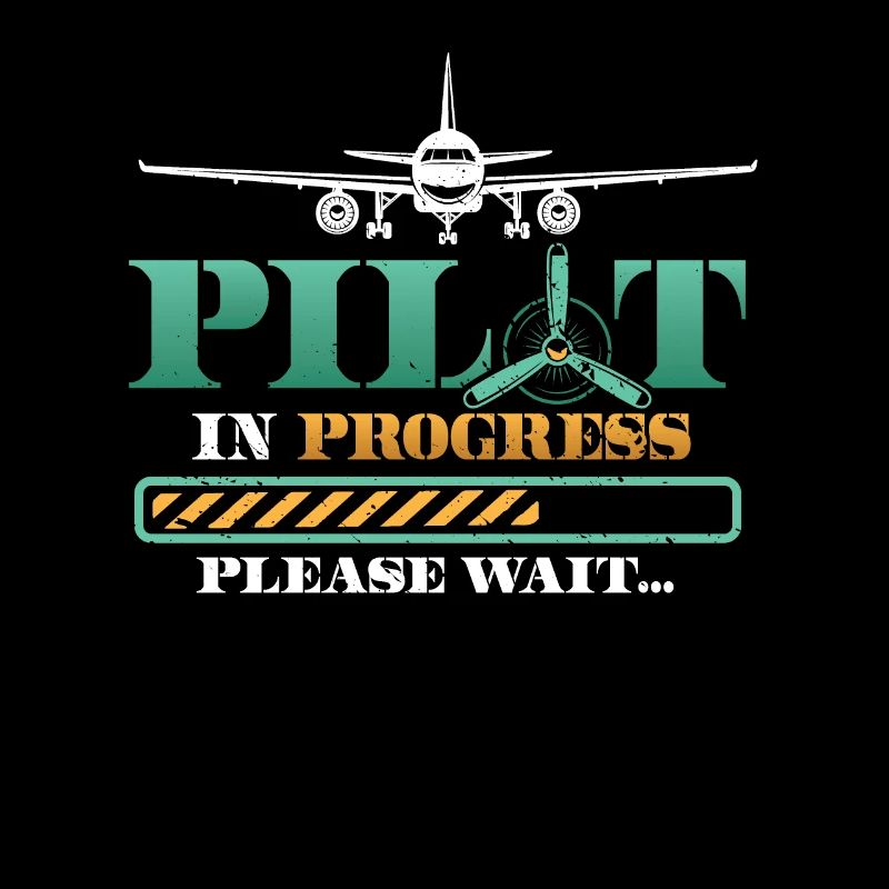 Pilot In Arbeit, Bitte Warten, Flugzeugtraining