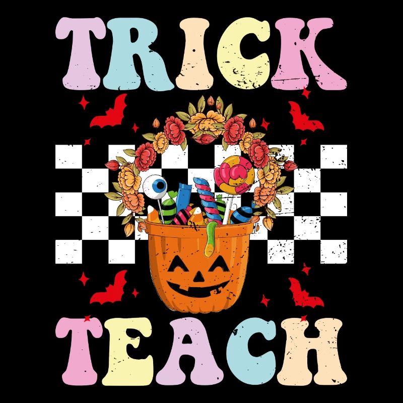 Trick oder lehren Sie lustige Halloween-Lehrer