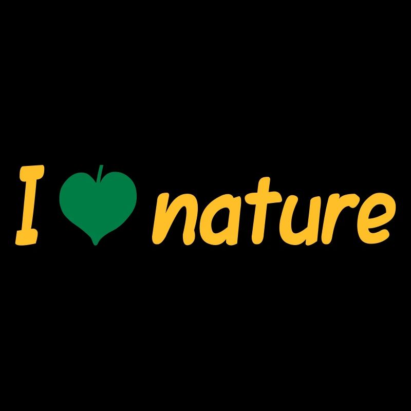 ★ Les couleurs de conception peuvent être modifiées ★ J'aime la nature (feuille)