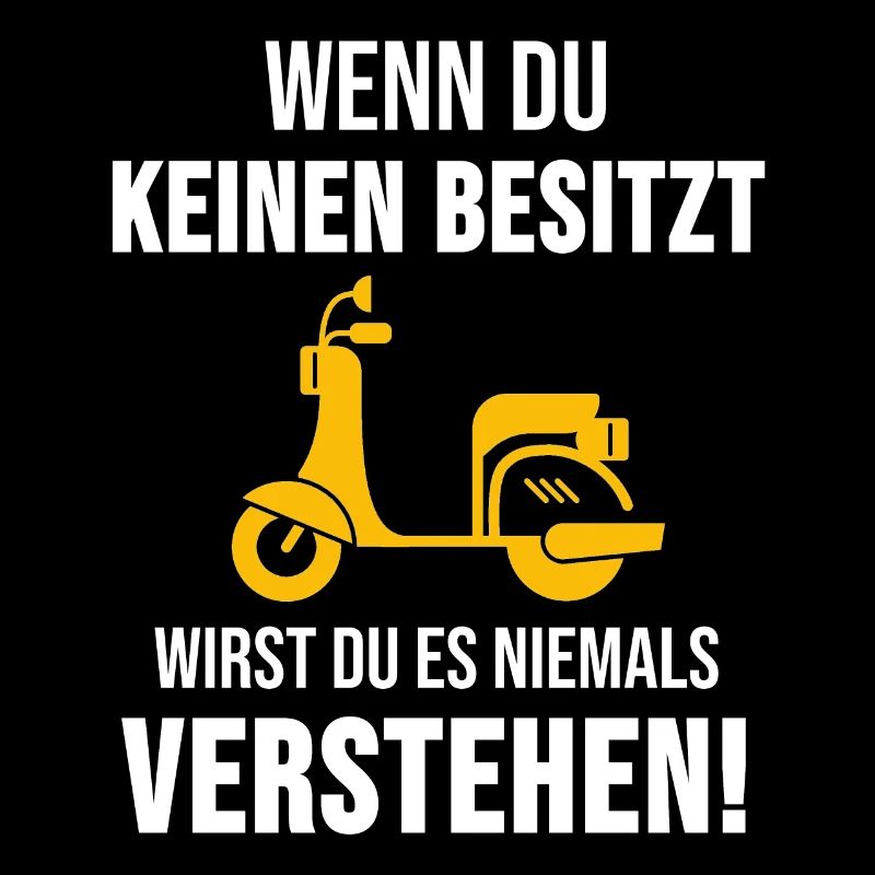 Moped Mofa Rollerfahrer Roller Motorrad Geschenk