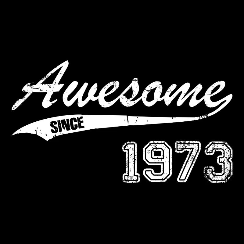 1973 T-Shirt Geschenk Idee Geburtstag Awesome
