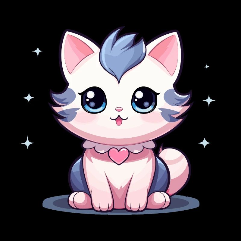 Chat - Style Kawaii