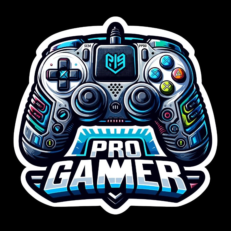 Pro Gamer - Controller Illustration