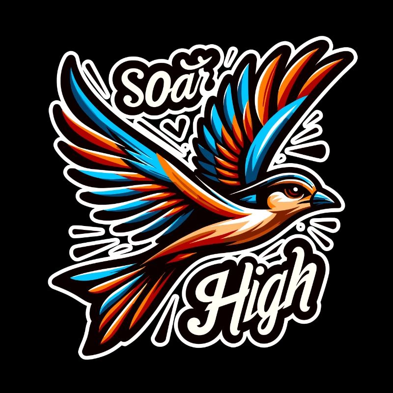 Soar High - Vogel Illustration