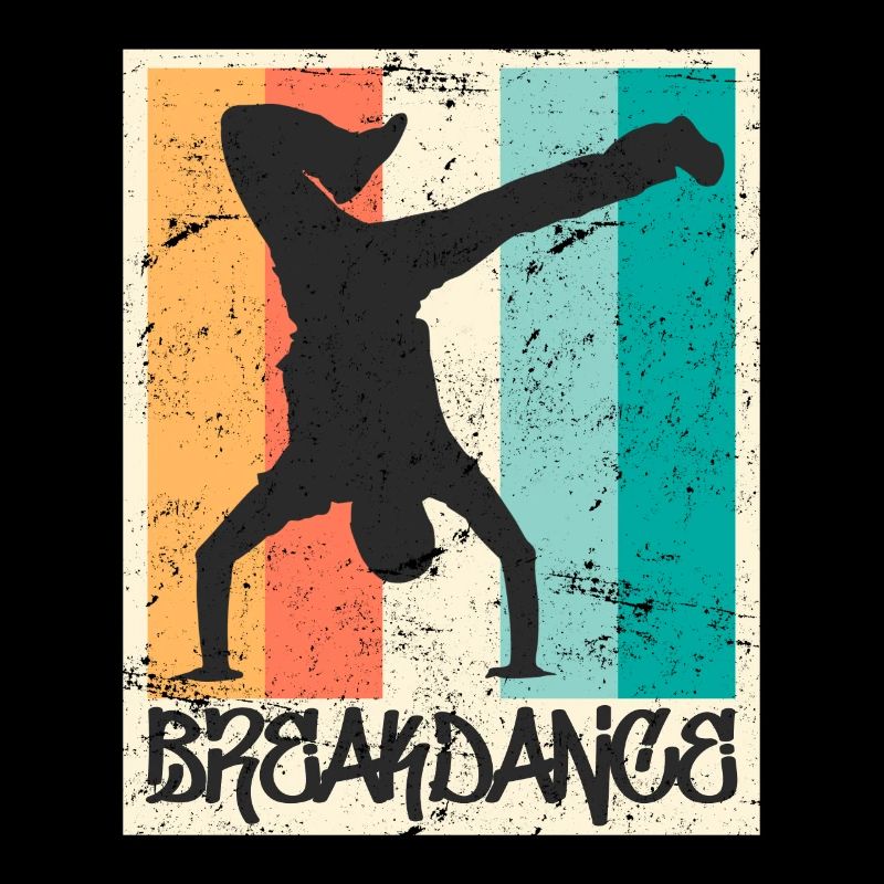 Breakdance Vintage B-Boy Breakdancer