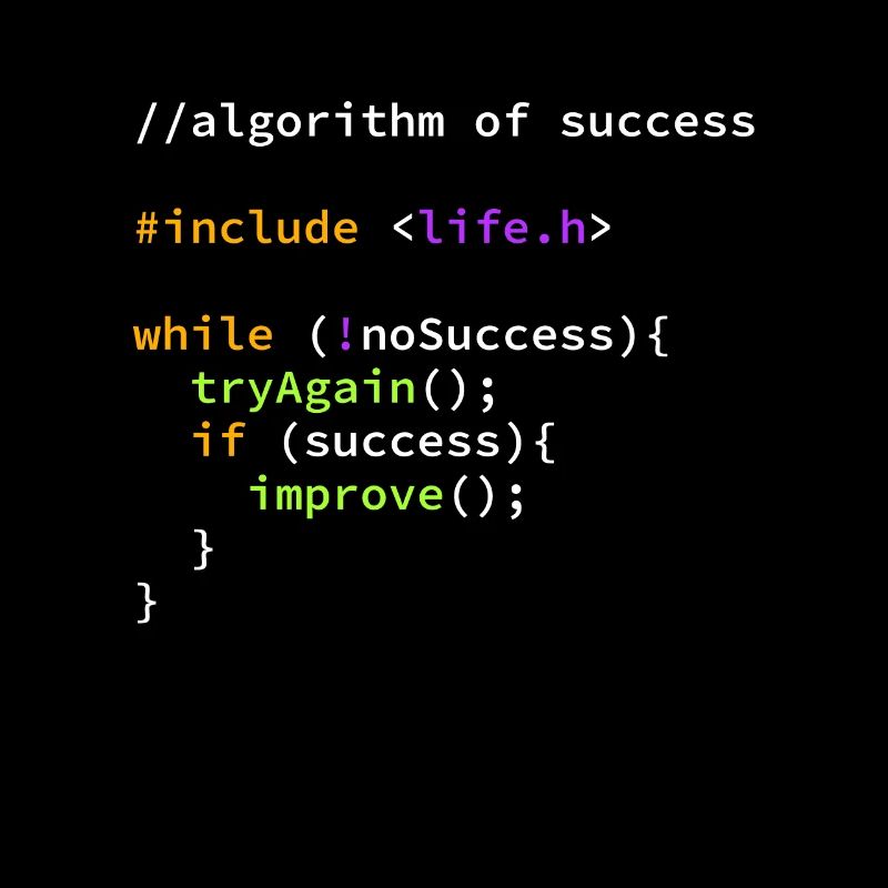 Succès programmeur à succès algorithme