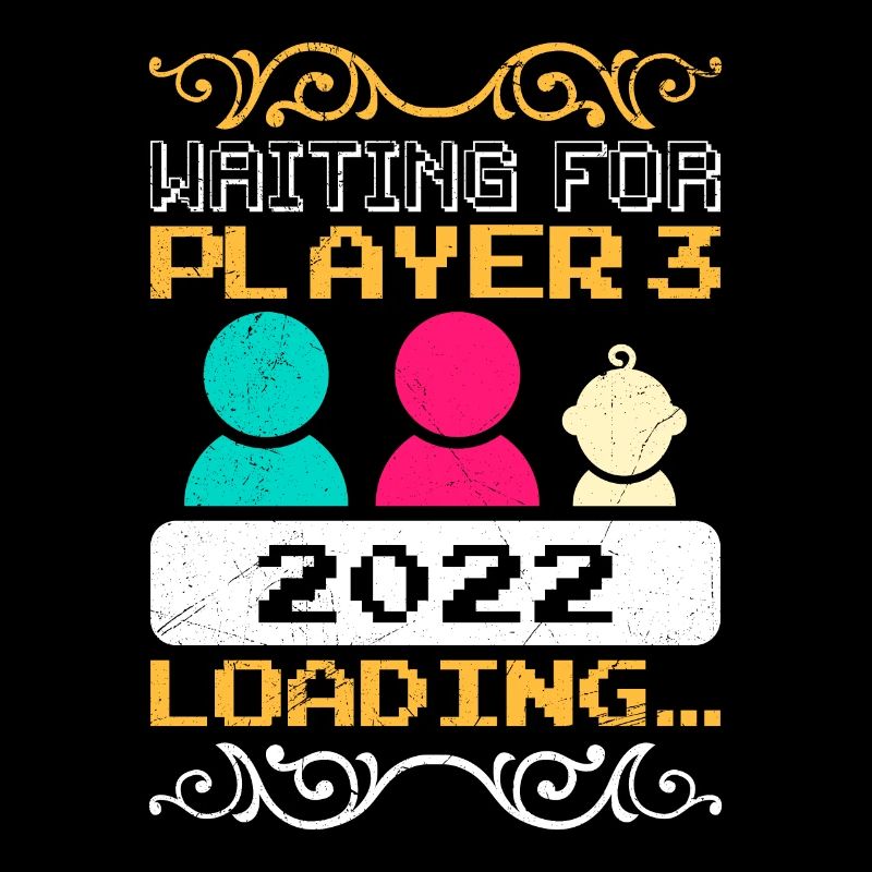 Werdender Papa Geschenk Waiting for Player 3