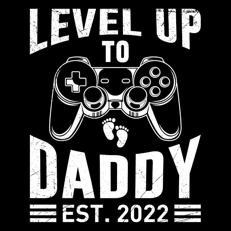 Level up to Daddy 2022 Papa 2022 werdender Vater