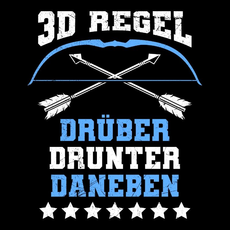 3D Regel Drüber Drunter Daneben Bogenschütze