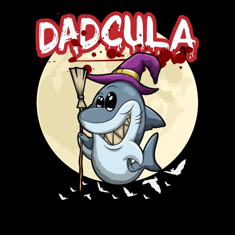 Dadcula Dracula Vampire Dad Funny Halloween Party