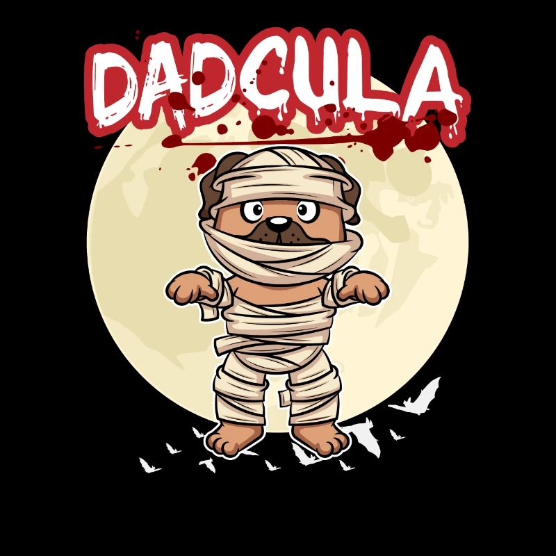 Dadcula Dracula Vampire Dad Funny Halloween Party
