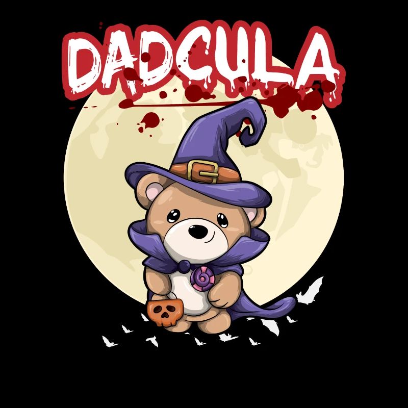 Dadcula Dracula Vampire Dad Funny Halloween Party