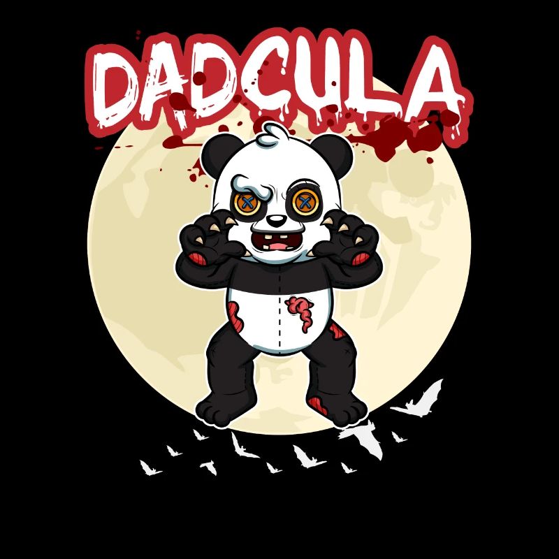 Dadcula Dracula Vampire Dad Funny Halloween Party