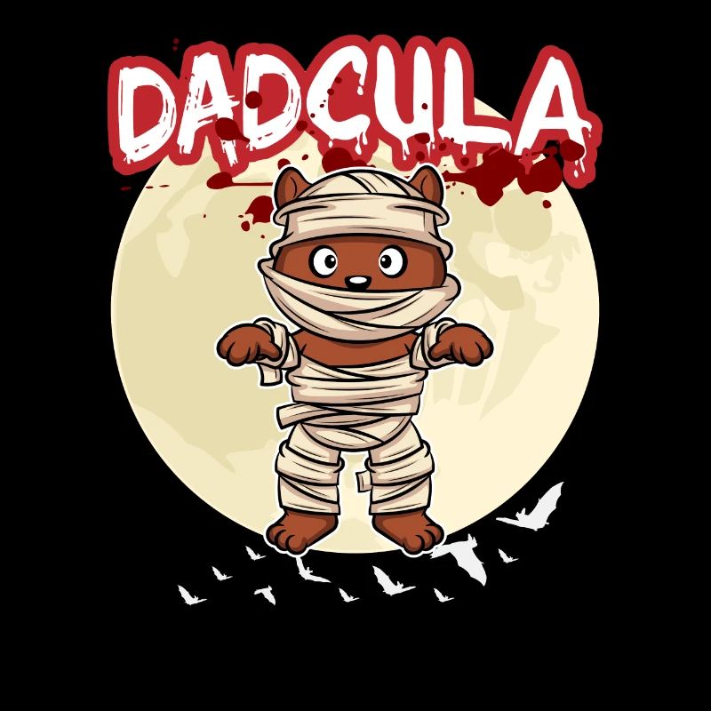 Dadcula Dracula Vampire Dad Funny Halloween Party