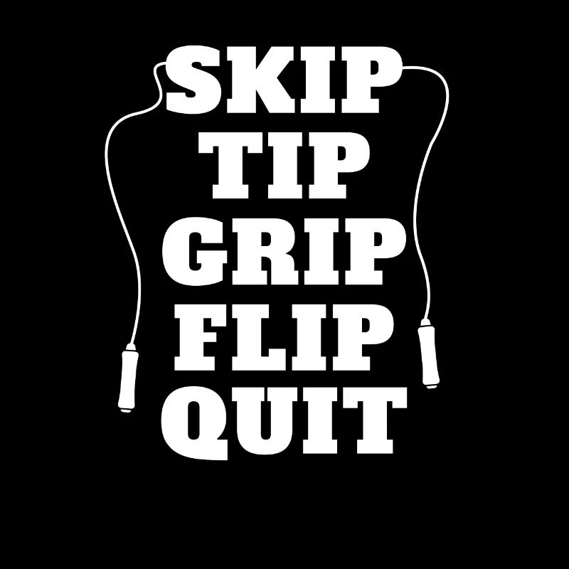 Skip Tip Grip Flip Quit Springseil Springseil