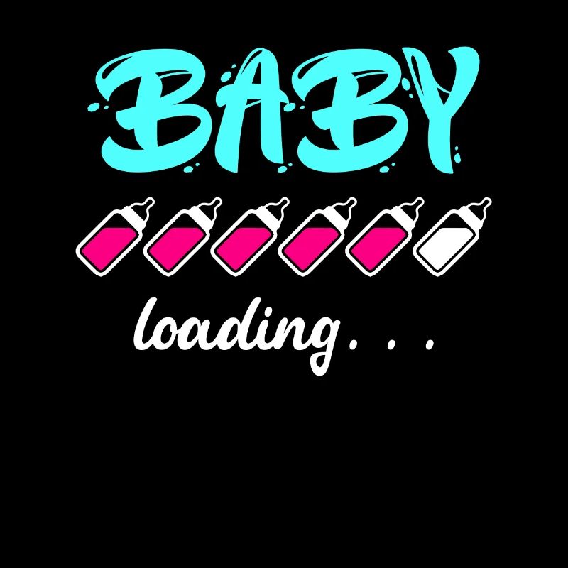 Baby loading Schwanger mit Mädchen oder Junge Mama