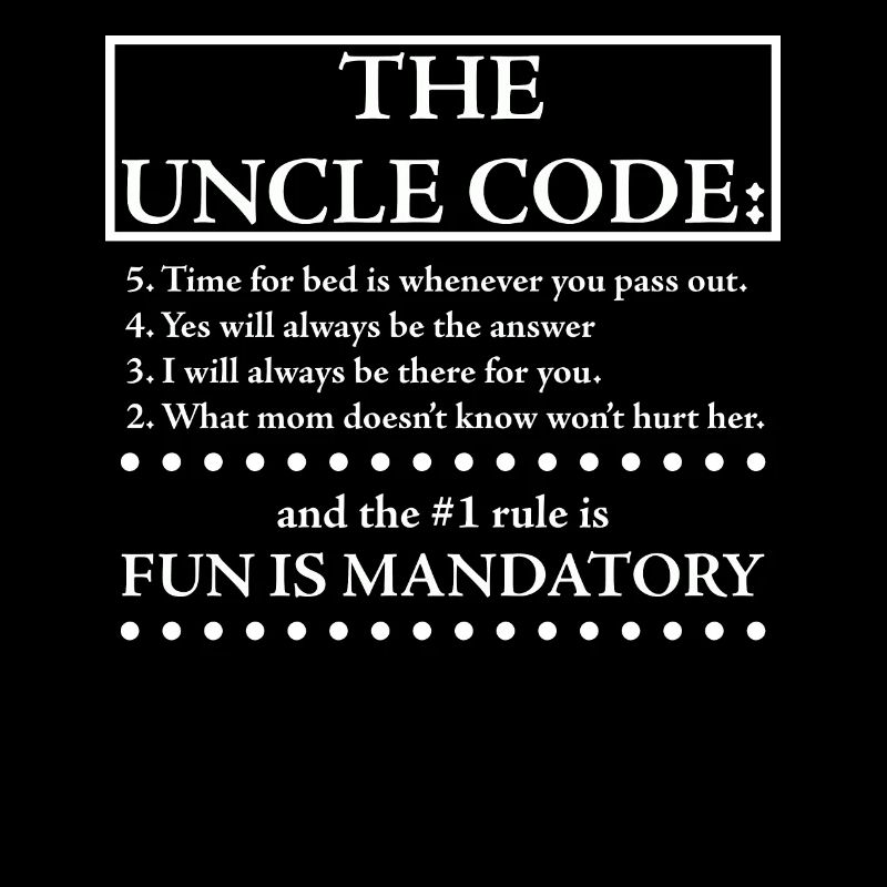 Der Onkel Code lustiger Onkel Spruch