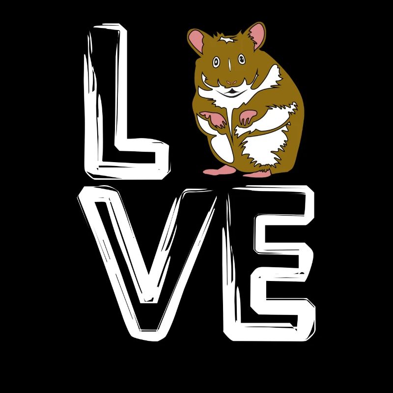 Retro Ich liebe Hamster