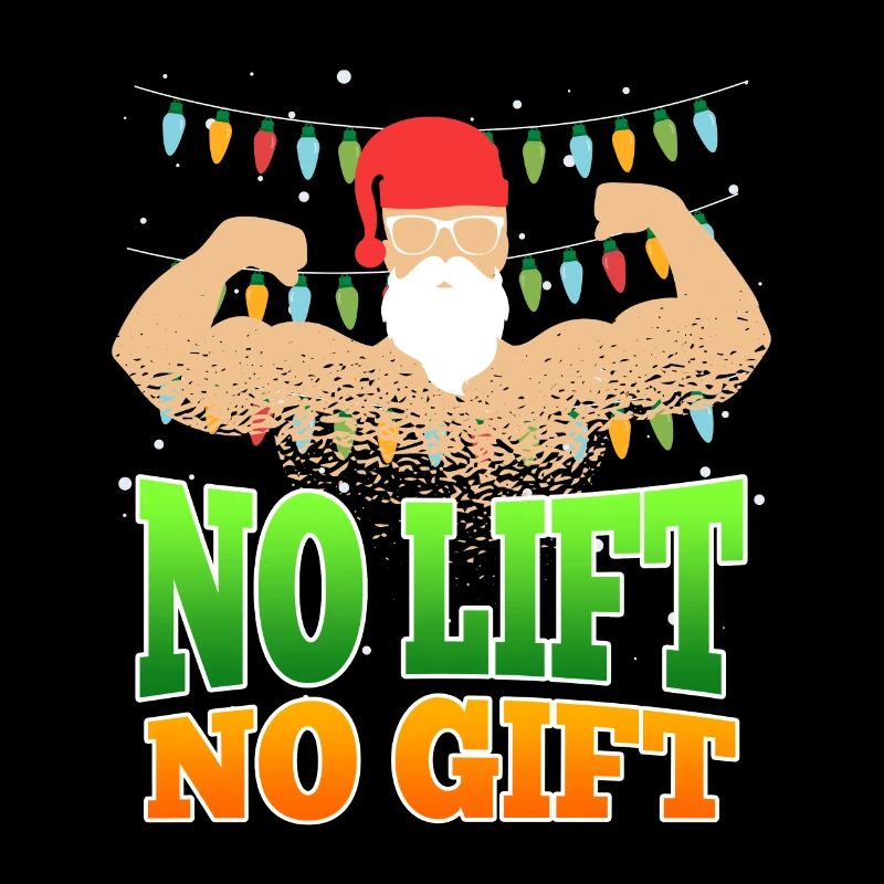 No Lift no Gift Nicholas Bodybuilder Noël