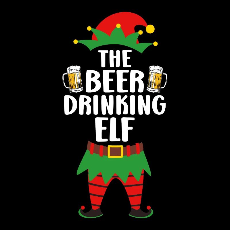 Bier Elfe Biertrinker Elfe Papa Weihnachten