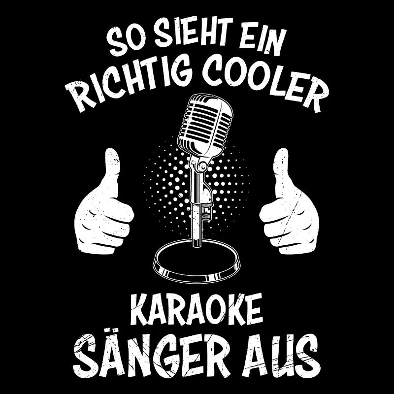 So sieht ein cooler Karaoke Sänger aus singen